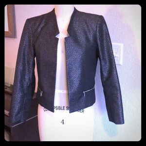 Calvin Klein Women’s Blazer Metallic Black